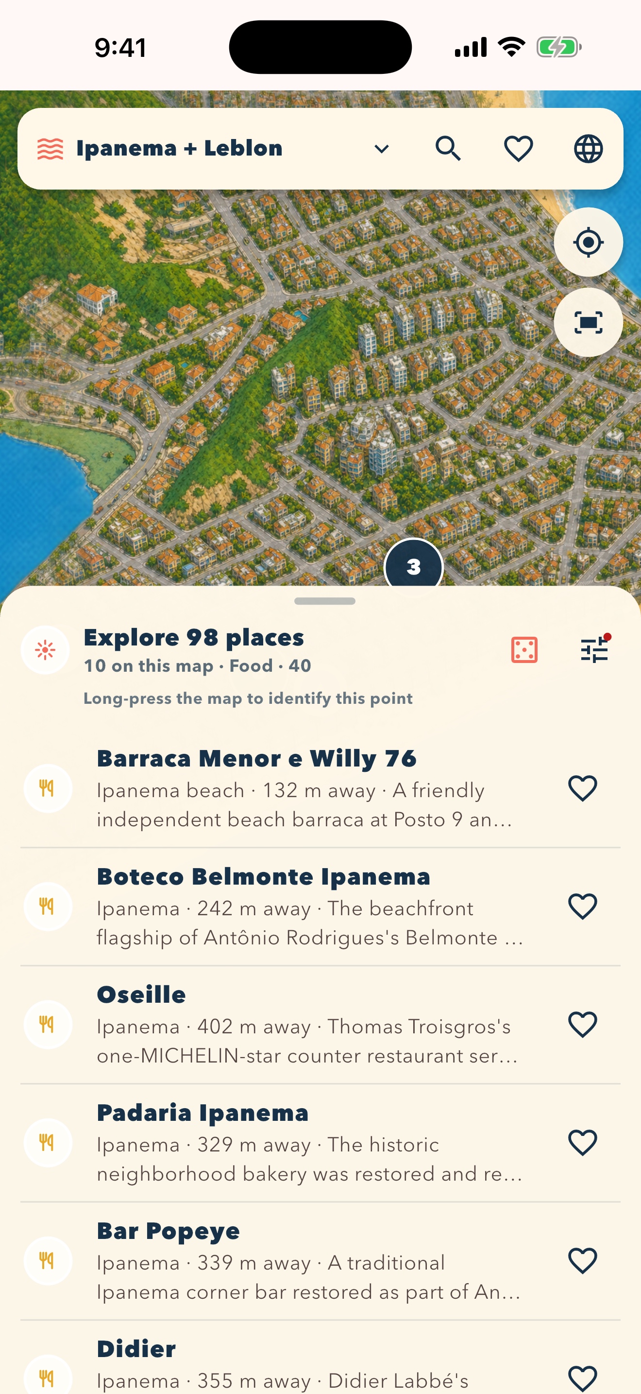 Mapoki categories for finding things to do